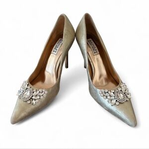 Badgley Mischka 4” Embellished Heels Size 7